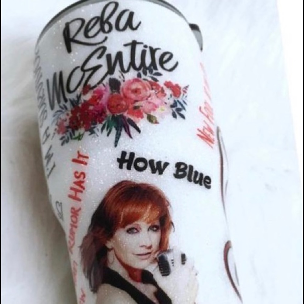 Reba Inspired Tumbler with Glitter